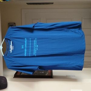 Under Armour Shirt XL Blue Performance Athletic Loose Fit Workout Tee